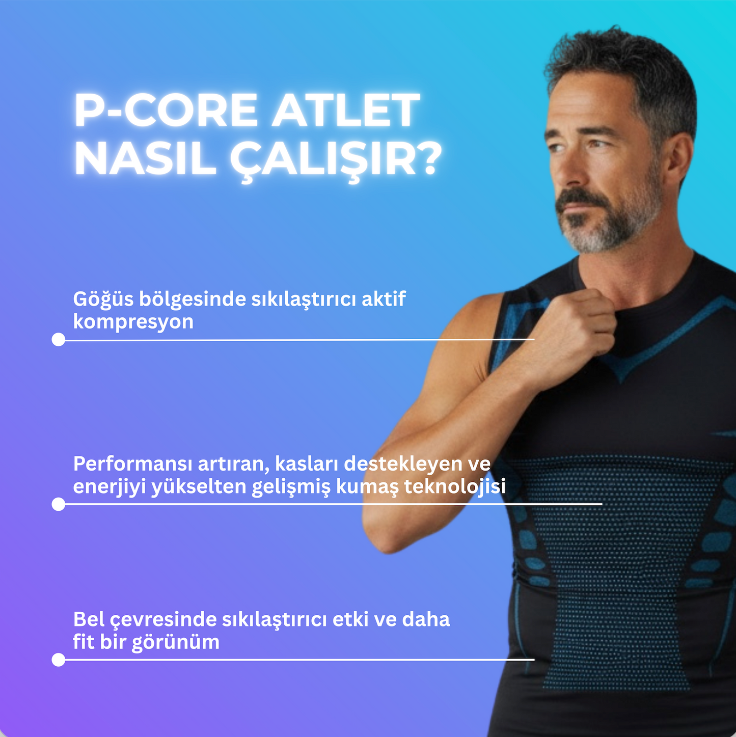 P-CORE Performans Atleti | Siyah